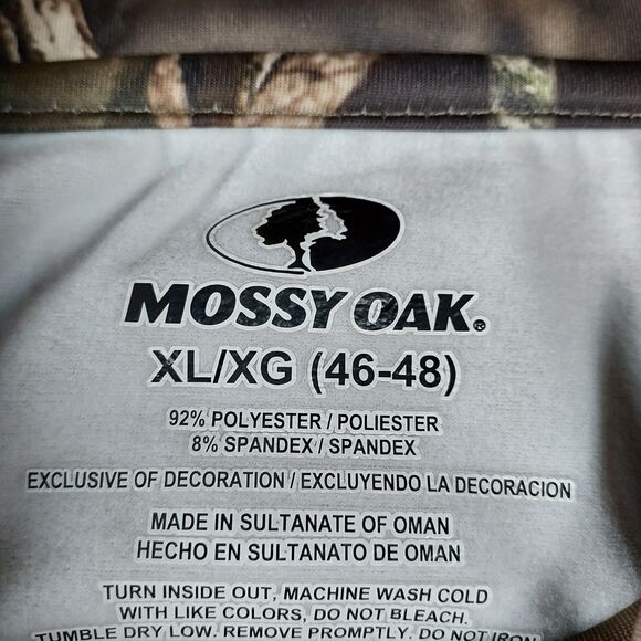 Mossy Oak Men’s XL/XG Camo Hunting Shirt Tech Base Layer Top NWT - Picture 8 of 9